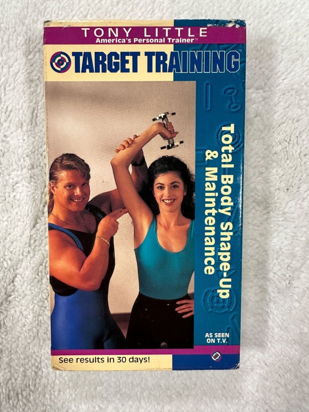 Tony Little Target Training Total Body Shape-Up VHS 1993 Workout Exercise
